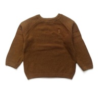 NEXT bawełniany sweterek z haftowanym jeleniem 98 cm