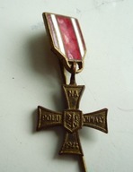 KRZYŻ WALECZNYCH WALECZNYM NA POLU CHWAŁY PRL medal miniatura