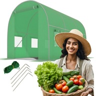 Tunel foliowy 3x2x2m 6 m² OGRODOWY SZKLARNIA UV-4 FOLIAK MOCNA KONSTRUKCJA