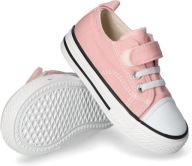 Różowe Trampki przed Kostkę Zapięcie na Rzep R 19