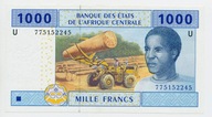 Kamerun 1000 Francs - 2002r (Stan I)