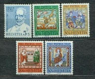 SZWAJCARIA** Pro Patria, witraże Mi 853-57