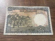 Kongo Belgijskie - 10 franków - 1948 - rzadki