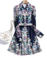 sukienka w kwiatki boho festiwal romantic lata 40