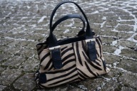 TOREBKA SKÓRA ZEBRA WŁOSIE Copenhagen DENMARK danish design