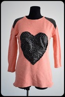 Bluzka sweter z sercem rozmiar 40 L