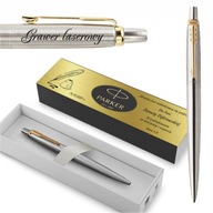 DŁUGOPIS PARKER JOTTER KLASYK STAL GT 23 KARATOWE ZŁOTO WKŁAD NIEBIESKI M