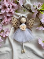 Aniołek prezent na walentynki anioł stróż kocham Cię makrama