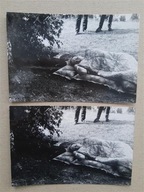 2 x dziewczyna materac dmuchany śpiwór 70. (1270)