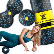 ZESTAW EPP ROLLER WAŁEK PIŁKA DUOBAL DO ĆWICZEŃ MASAŻU ROLOWANIA MIĘŚNI 4W1