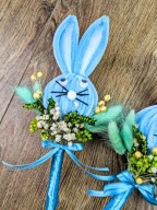 Palmy Wielkanocne Zajączek dla Dzieci Kolorowa Ręcznie Wykonana