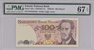 100zł Ludwik Waryński 1986 rok PMG 67 Seria PF