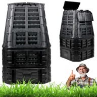 KOMPOSTOWNIK OGRODOWY 1KOMOROWY MROZOODPORNY POJEMNIK NA ODPADY NAWÓZ 1000L