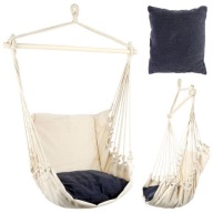FOTEL WISZĄCY HAMAK OGRODOWY NA BALKON TARAS STYL BOHO KRZESŁO BRAZYLIJSKIE