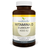 D3 4000 IU naturalna witamina D3 w oliwie z oliwek - 120 kapsułek miękkich