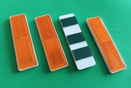 Odblask Światło Odblaskowe boczne pomarańczowy 69x19mm na taśmę 2 sztuki