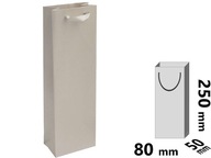 NOWA torebka prezentowa - elegencki srebrny, srebrna