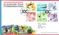 Anglia 2014 FDC 6zn sport XX Igrzyska Commonwealth, Mi 22€