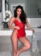 Śliczna markowa bielizna Boux Avenue Stellah Star Babydoll red UK 14 EUR 42