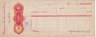 Weksel wczesny PRL, opłata stemplowa 12 zł, 1948
