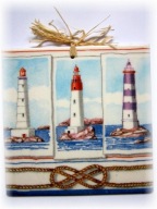 Robótkownia Kafelek obrazek 15x15 Morze Trzy latarnie