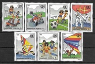 WĘGRY -windsurfing - sport nieolimpijski 1985 ** Mi 3751-7 (919)