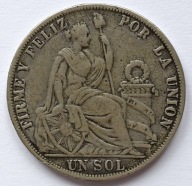 PERU 1 SOL 1891 / kopia