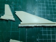 Żywica J-35 Draken statecznik 1/48