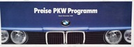 Prospekt BMW Preise PKW Programm Cennik 11 / 1989