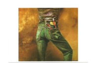 Pocztówka - Jan Saudek, Malarz / prawie-portret w jeansach ...