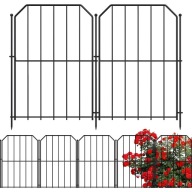 OGRODZENIE OGRODOWE METALOWE 10 PANELI BARIERA DO RABAT KWIETNIKA 41CM