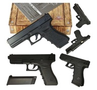 GLOCK Q1B BLACK Pistolet NA KULKI ABS 6mm BB Replika - 20 cm