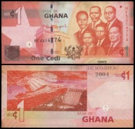 BNA - GHANA 1 Cedi 2015 HF 5214774 # P37f # VF
