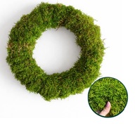 Wianek z mchu naturalny wieniec dekoracyjny 45cm podkład stroik
