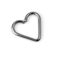 Kolczyk do ucha serce z niobu rozginane serduszko 1,2/11 mm dla alergików