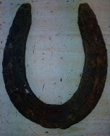 Podkowa końska huculska kuta przez kowa z Bieszczad na szczęście rarytas 3