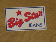 BIG STAR JEANS oryginalna naklejka z PRL