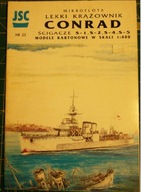 JSC 23 krążownik Conrad,ścigacze S-1,S-2,S-4,S-5, 1:400