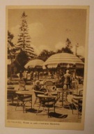 TRUSKAWIEC. Widok na park z kawiarni Zdrojowej, ROSJA, UKRAINA 1937 rok