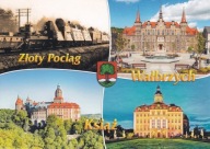 WAŁBRZYCH - ZŁOTY POCIĄG - RATUSZ - KSIĄŻ - ZAMEK - HERB