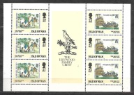 ISLE OF MAN -200 rocznica buntu na "Bounty" 1989 ** Mi 402-3 x 3 Ark.(1142)