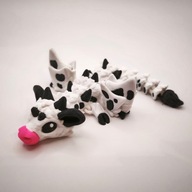 Smok Przegubowy KROWA SKRZYDLATA Baby Ruchomy Flexi articulated Dragon