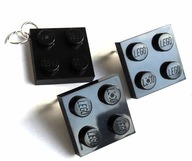 Biżuteria LEGO - KOMPLET: kolczyki + zawieszka (302226 3022 czarny)