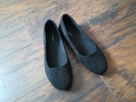 BUTY BALERINY CZARNE GRACELAND ZAMSZOWE 38 CYRKONIE OKAZJA