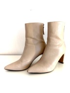 DAMSKIE BUTY KOZAKI FIRMY RESERVED ROZMIAR 37 SKORZANE BEZOWE