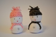 Bałwan ozdoba Boże Narodzenie szyte zabawka