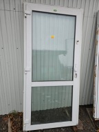 DRZWI Zewnętrzne Plastikowe PCV Wejściowe Przeszklone 100x210cm Białe