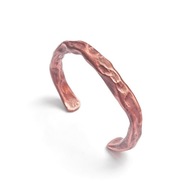 Bransoleta z czystej polskiej miedzi, ręcznie kuta. "Zmęczona".