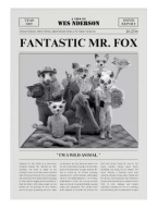 Plakat „Movie Times” – Minimalistyczny Plakat Filmowy w Stylu Gazety