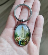 Brelok do kluczy Religijny Matka Boża Fatimska Boska Maryja Zawieszka